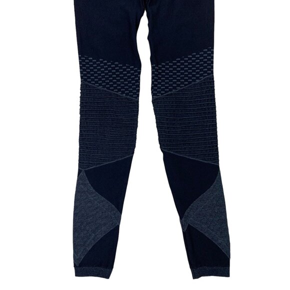 Spanx Blue Seamless Leggings Small Shapewear Slimming Yoga Workout Casual - Picture 3 of 5